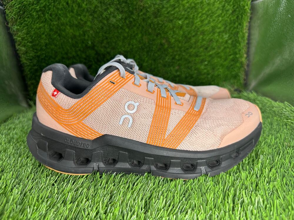 On Running Cloudgo 55.98622 Athletic Sneaker Women's 8 Orange Mesh Gym Sports